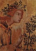 Simone Martini angeln gabriel, bebadelsen Spain oil painting artist
